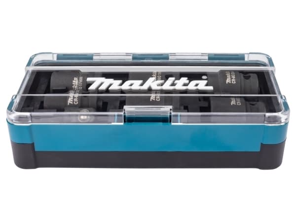 Makita CR-MO Drive - Impact socket and adapter set - 7 delar - 13 mm, 24 mm, 22 mm, 21 mm, 19 mm, 17 mm
