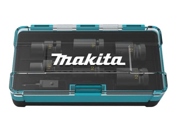 Makita CR-MO Drive - Impact socket and adapter set - 7 delar - 13 mm, 24 mm, 22 mm, 21 mm, 19 mm, 17 mm