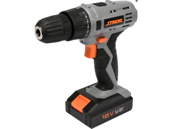 STHOR WIERTARKO - suktuvas 18V 1 x 1,3ah Li-Ion, 1 BIEG, 700 aps./min, 10mm, 17Nm 78983