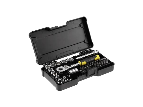Stanley STMT82672-0, 6,7,8,9,10,11,12,13,14 mm, 1 stykker, Sort, Rustfritt stål, Gult, Sort, Gult, 37 stykker