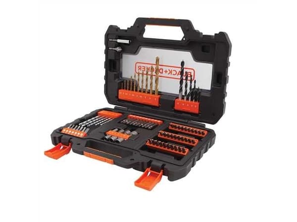 Black & Decker A7231-XJ, Drill, Multi-verktøy, Drill bit set, Metall, Stein, Tre, 8 mm, 8 mm, Sort, Oransje