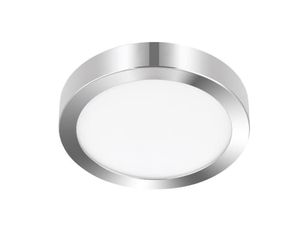 EGLO Fueva 5, LED, Ikke-utskiftbare pærer, IP44, Kromfarget, Stål, Hvit Krom, Stål, Vit