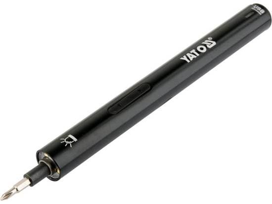Yato YT-27930, Elektrisk skrutrekker, Rett håndgrep, Sort, 45,6 dB, Batteri, 3,6 V