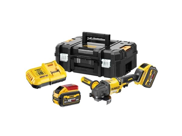 DeWALT DCG418X2-QW, 9000 rpm, 12,5 cm, akku, 9 At, 2,18 kg