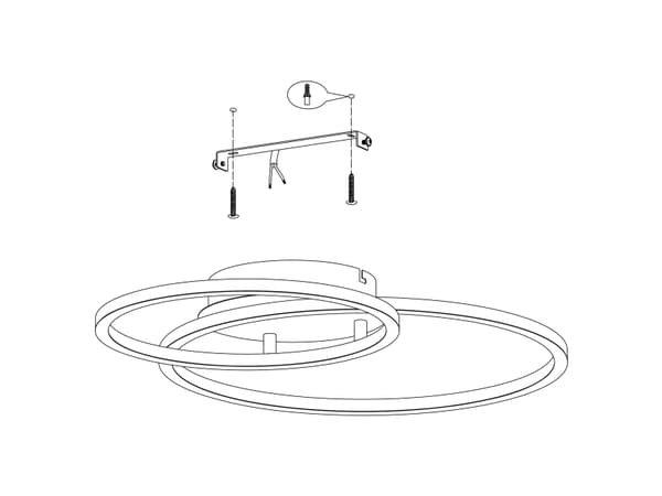 EGLO PALMAVES 1 LOFT L450 1620+1320LM 3000-6500K BS M/FJERNB.
