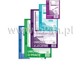 Tetis VAT invoice gross A4 (simplified) TETIS - 121-1E
