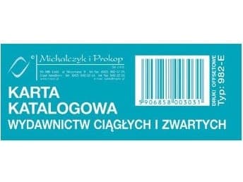 Michalczyk & Prokop Katalogkort 1 sett = 50 stk (982-E)