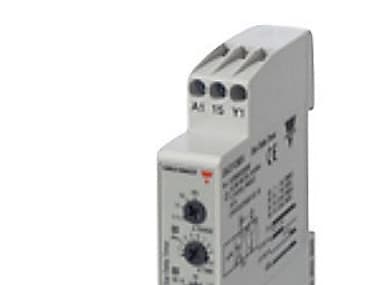 CARLO GAVAZZI Tidsrelä stjärna/triangel, 1CO, spänning 24-250V AC/DC, inställningsområde: stjärna 0,1-600sek, stjärntriangel 50-130msek B:17,5 mm