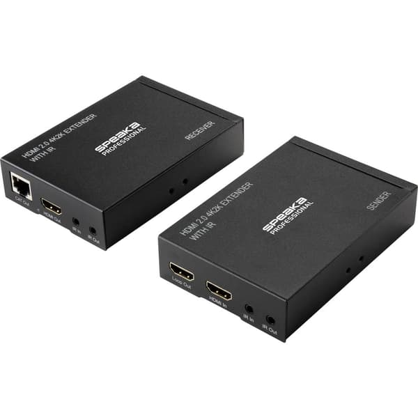SpeaKa Professional SP-HDE-300 HDMI Förlängning via nätverkskabel RJ45 60 m