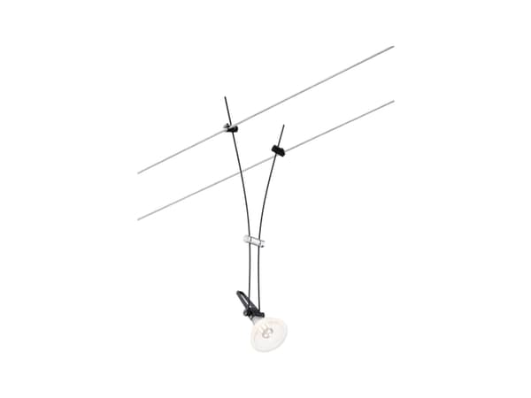Paulmann 94489, Skena för spotlight, GU5.3, 0 lampor, Svart