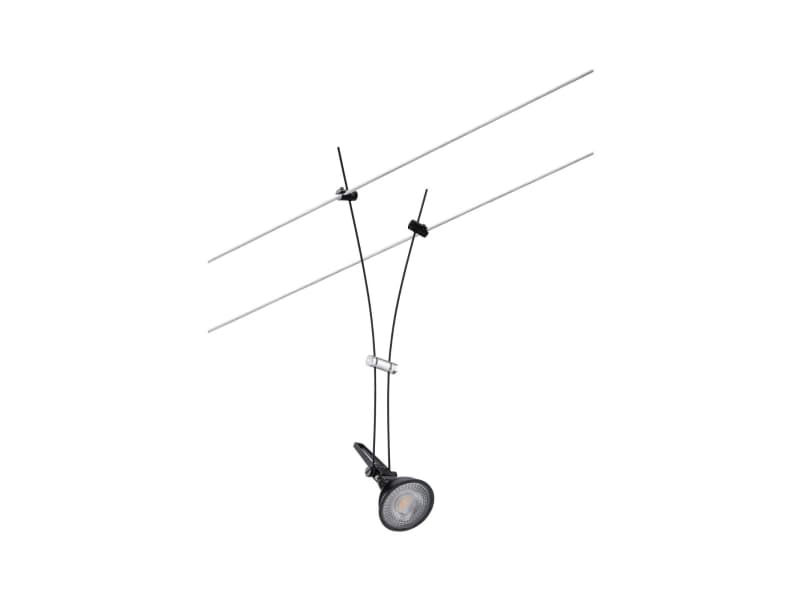 Paulmann 94489, Skena för spotlight, GU5.3, Svart