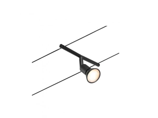 Paulmann 94447, Spotlight på skinne, GU5.3, 0 ampuller, Sort, Kromfarget