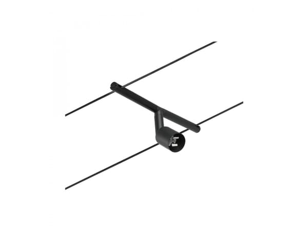 Paulmann 94447, Spotlight på skinne, GU5.3, 0 ampuller, Sort, Kromfarget Sort, Kromfarget