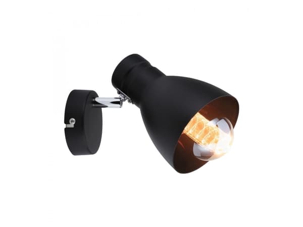 Spotlight DAVY max. 1x20W E27 230V black metal