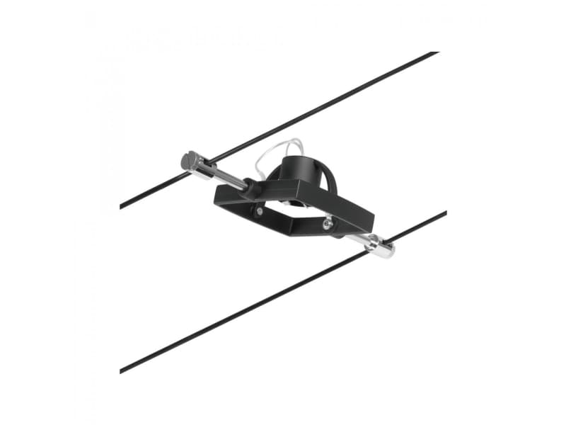 Paulmann 94435, Skena för spotlight, GU5.3, Svart, Krom