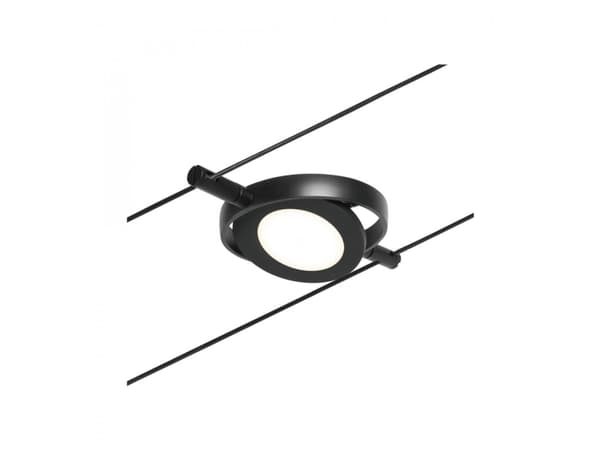 Paulmann 94419, Skena för spotlight, Glödlampan/-lamporna kan inte bytas ut, 1 lampor, LED, 3000 K, Svart, Krom