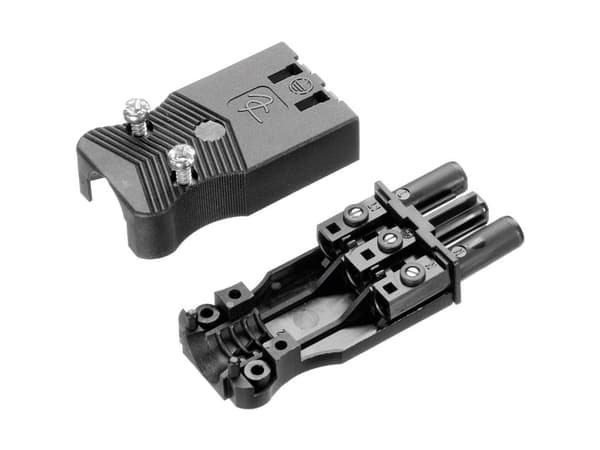 Adels-Contact 17720 Mains Connector Ac Socket, Straight Total Number Of Poles: 2 + Pe