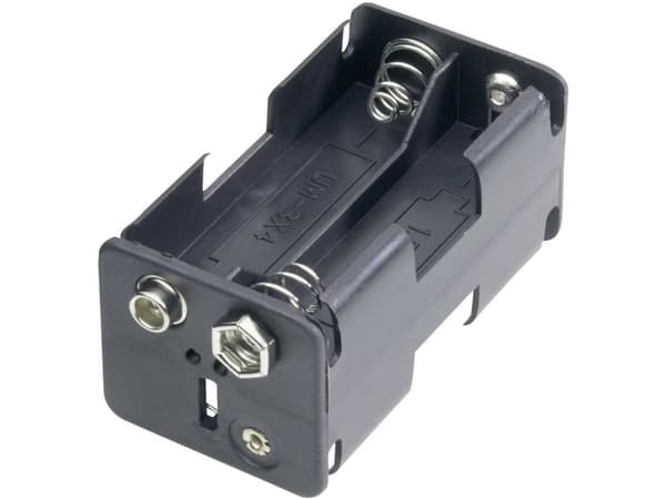 Goobay 12466 Batteriholder 4 R6 (AA) Trykknaptilslutning (L x B x H) 61.5 x 30 x 31.5 mm