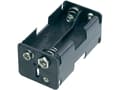 Miniatyrbilde 1 av 2: Goobay 12466 Batteriholder 4 R6 (AA) Trykknaptilslutning (L x B x H) 61.5 x 30 x 31.5 mm