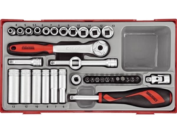 Teng Tools Socket Wrench Set 1/4 "35pcs (03490109)