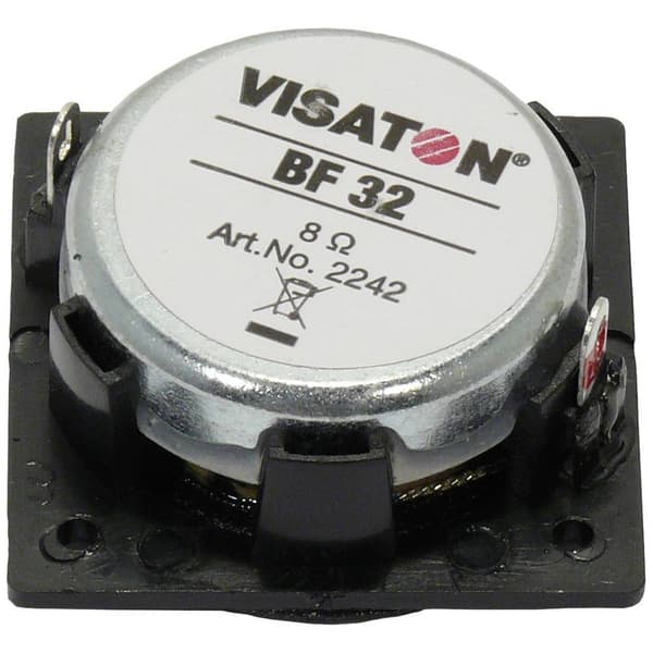Visaton BF 32 - 4 Ohm 1.3 tum 3.2 cm Bredbandshögtalarelement 2 W 4 Ω Silver