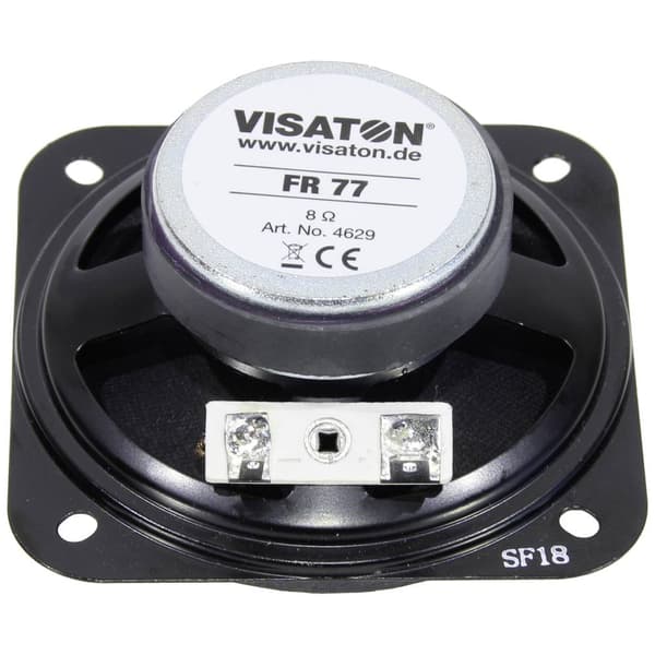 Visaton FR 77 - 8 Ohm 3 tum 7.7 cm Bredbandshögtalarelement 5 W 8 Ω Svart