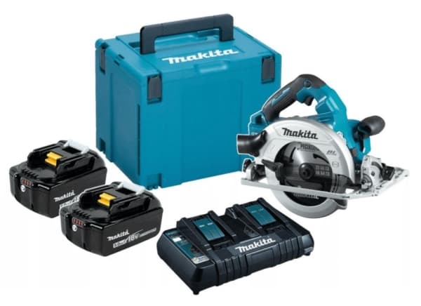 Makita DHS783T2JU, Trä, Svart, Grön, Rostfritt stål, Borstlös, 19 cm, 6000 RPM, 6,25 cm
