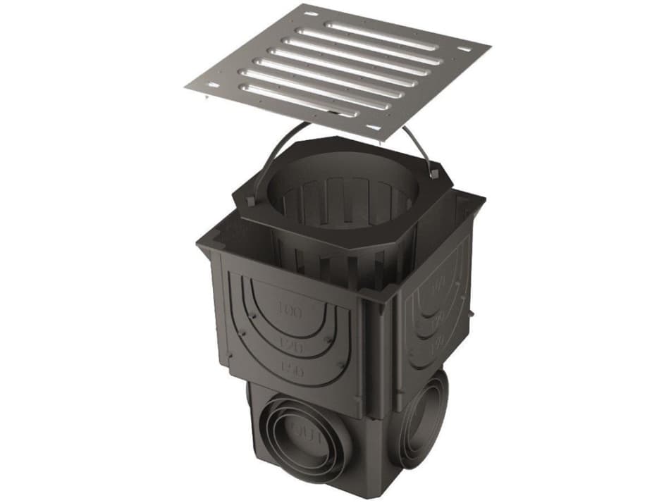 GULLY FLOOR 316818 PP ZINC ST FOR GRILLE