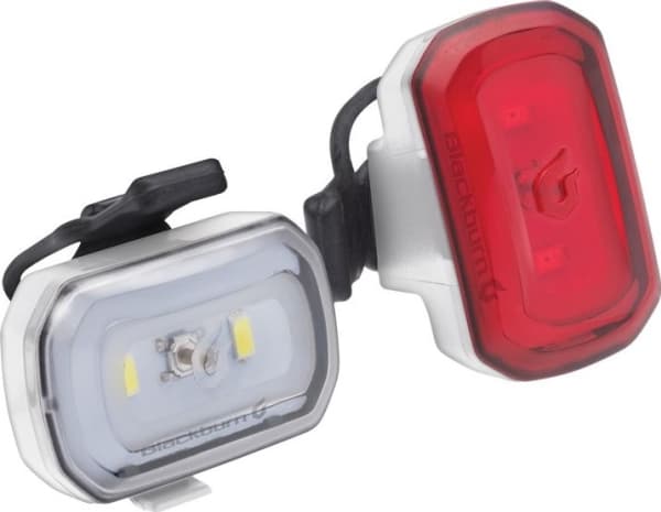 Blackburn Click USB-valot edessä 60 lumenia, takana 20 lumenia valkoinen