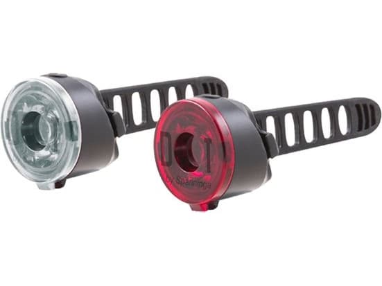 SPANNINGA Lamp set Dot10 lumens batteries front black, DOT 10 lumens batteries back black (NEW)