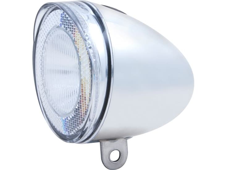 SPANNINGA Swingo XB front light 10lux/50 lumens + chrome batteries (SNG-H070017)