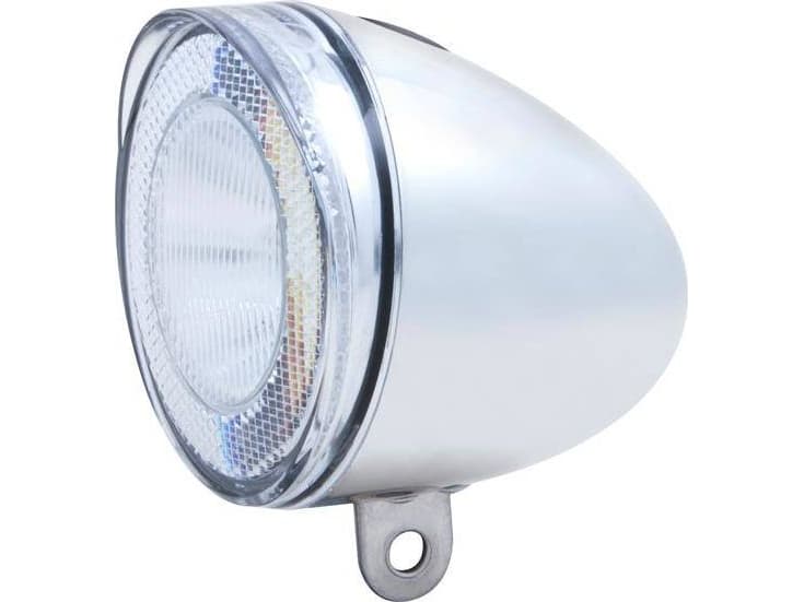 SPANNINGA Front light SPANNINGA SWINGO XB 10lux/50 lumen + 4 AAA batteries, chrome (NEW)
