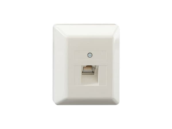 Rutenbeck 1301010129, RJ-45, -5 - 50 °C, vit, plast, IP20, 125 V