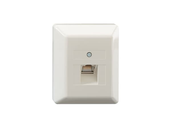 Rutenbeck 1301010129, RJ-45, -5 - 50 °C, vit, plast, IP20, 125 V