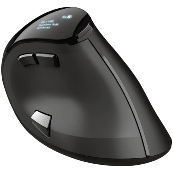Trust VOXX Ergonomisk mus Bluetooth, Trådlös Optisk Svart 9 Knappar 2400 dpi Ergonomisk, Löstagbar kabel, Scrollwheel
