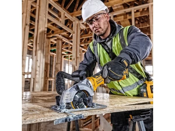 DeWALT DCS571NT-XJ, Trä, Gul, Borstlös, 11,5 cm, 4500 RPM, 3,8 cm