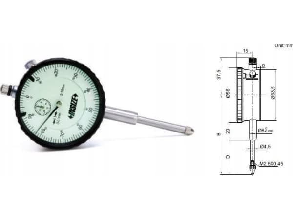 INSIZE KLOKKE SENSOR 30/0.01