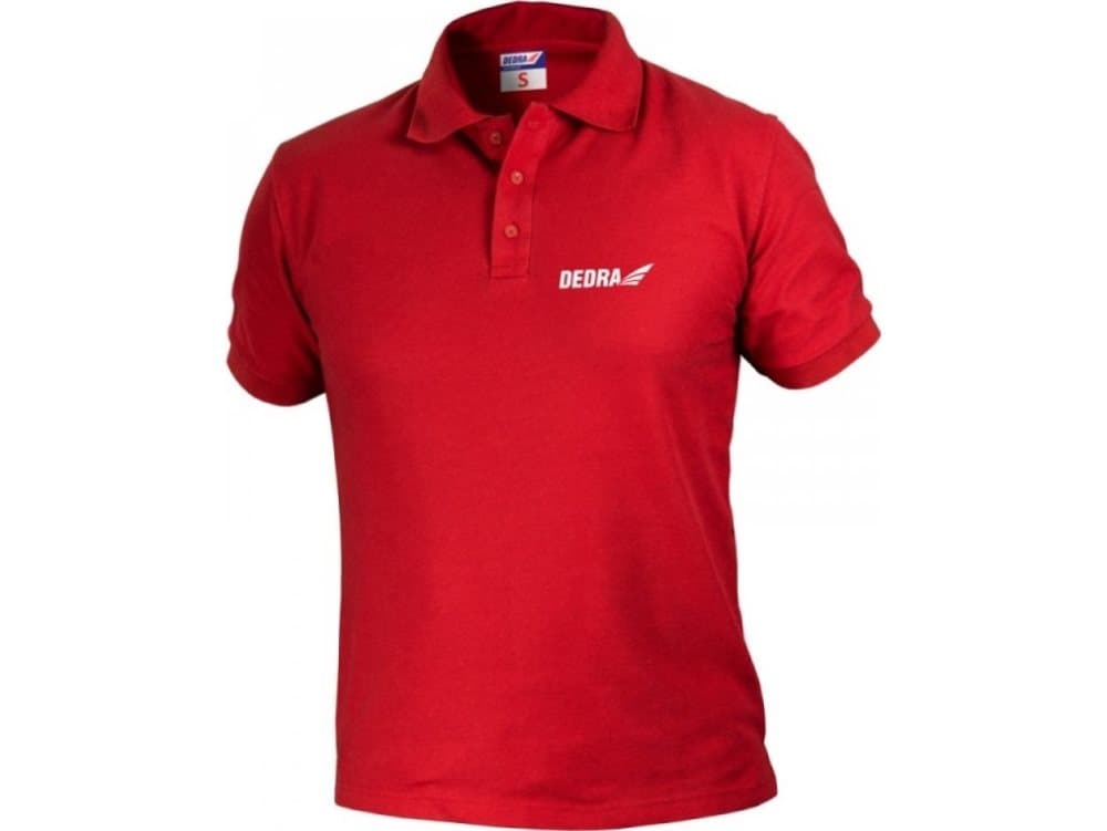 Dedra Men's Polo Shirt red S (BH5PC-S)