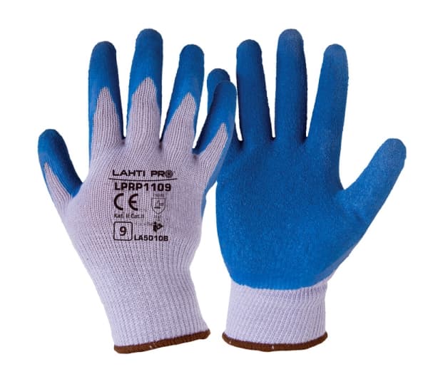 Lahti Pro 12 pairs latex-coated protective gloves size 9 L210209W