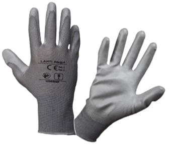 Lahti Pro Protective gloves coated with polyurethane. L 12 pairs - L230209W