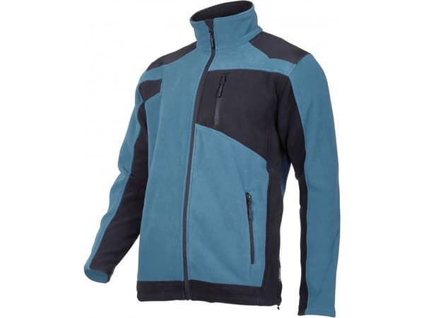 Lahti Pro Forsterket fleecejakke turkis og svart XL (L4011404)