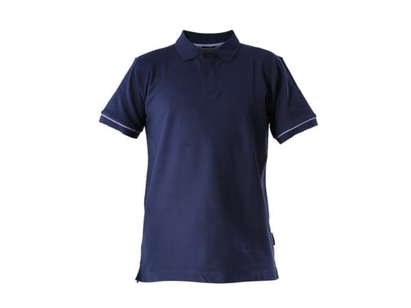 Lahti Pro polotröja i bomull marinblå 220 g XL (L4030504)