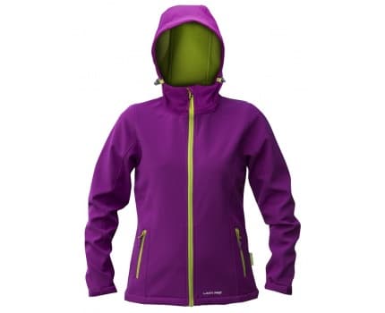 Lahti Pro softshelljakke med hette for kvinner XXL lilla-grønn L4090505