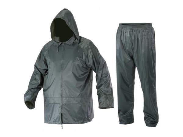 Lahti Pro regnsett jakke + bukser grønn M (L4140202)