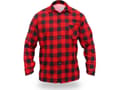 Miniatyrbilde 1 av 4: Dedra rød flanellskjorte, størrelse XXXL, 100 % bomull (BH51F1-XXXL)