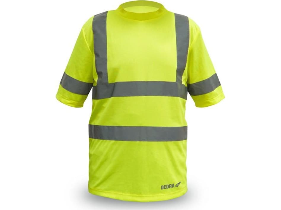Dedra t-shirt, men's reflective t-shirt, yellow size M (BH81T1-M)
