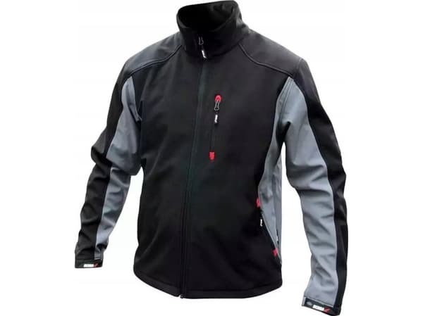 DEDRA Softshell-takki, koko XXXL, 96% polyesteri + 4% elastaani