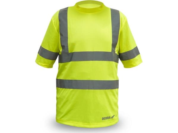 Dedra reflekterande t-shirt för män, gul storlek XXL (BH81T1-XXL)