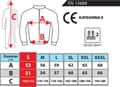 Miniatyrbilde 2 av 2: Dedra refleksgenser i fleece 280g/m2, størrelse XXXL, gul og svart (BH80P3-XXXL)