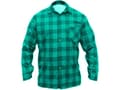 Miniatyrbilde 1 av 2: Dedra grønn flanellskjorte, størrelse XXL, 100 % bomull (BH51F4-XXL)